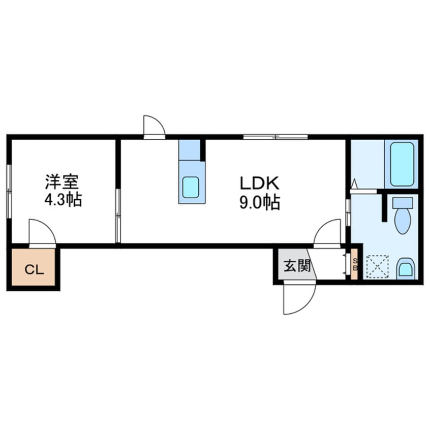 間取図 E-horizon北大前　イーホライズン北大前