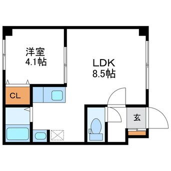間取図 カーサ北大前