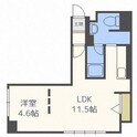 アンビシャス北大前の間取図