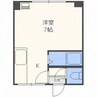 シンエービル（北区） 1Kの間取り