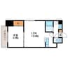 サザンメイプル北大 1LDKの間取り