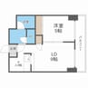 サザンプレステージ北大 1LDKの間取り