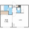 Angeaile43°　アンジュエール43° 1LDKの間取り