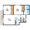 Linden　house214　リンデンハウス 2LDKの間取り
