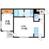 Ergo　エルゴ 1LDKの間取り
