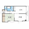 アンジーたかつビル 2LDKの間取り