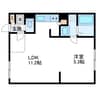 M-STAGE北9条 1LDKの間取り
