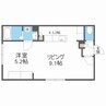 M-STAGE北9条 1LDKの間取り