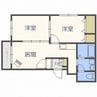 ラ・グラン北24条 2LDKの間取り