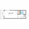 メゾンドマム 1Kの間取り