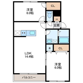 間取図 ル・ファールN20