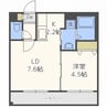 Saqras　サクラス 1LDKの間取り