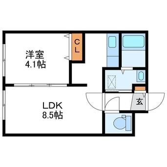間取図 Lichtrare麻生　リヒトラーレアサブ