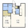 リベルタ桑園 1LDKの間取り