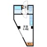 ノースタウン保 1Rの間取り