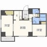 レガーロ札幌ステーション 2LDKの間取り