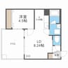 ガーディアン八軒 1LDKの間取り