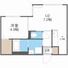 Fran北6条 1LDKの間取り