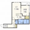 K’s　Casa　ケーズカーサ 1LDKの間取り