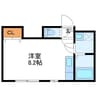 コーポラス１９B棟 1Rの間取り
