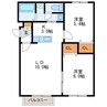 パルティール　TM　LSE 2LDKの間取り