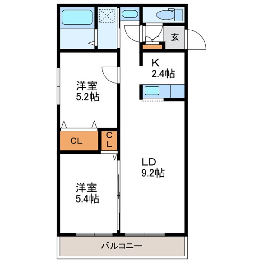 間取図 シャルル壱番館