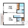 VivaceN12　ビバーチェN12 1DKの間取り