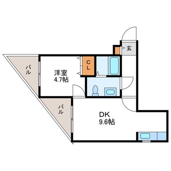 間取図 フェリーチェ桑園