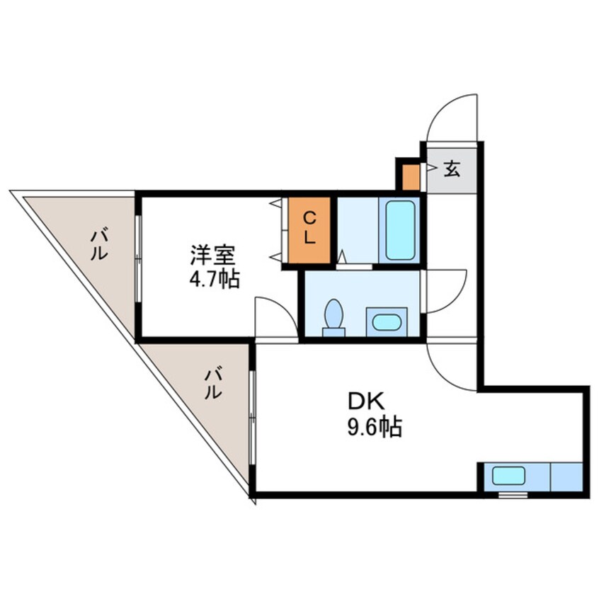 間取図 フェリーチェ桑園