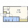 grandir北大前　グランディール北大前 1Kの間取り