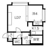 ヴィラ・パティナ 1LDKの間取り