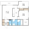 エフュート北３条 2LDK+Sの間取り