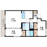 GRANDE　札幌　北大前　グランデサッポロ 2LDKの間取り