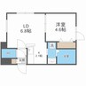 COLORE N15W1　コローレN15W1 1LDKの間取り