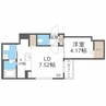 Alivis北23条　アリヴィス北23条 1LDKの間取り