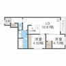 Alivis北23条　アリヴィス北23条 2LDKの間取り