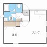 カーサ北16条 1LDKの間取り
