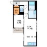 セントフィールドNorth4 1LDKの間取り