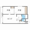 クロッカス21 2LDKの間取り