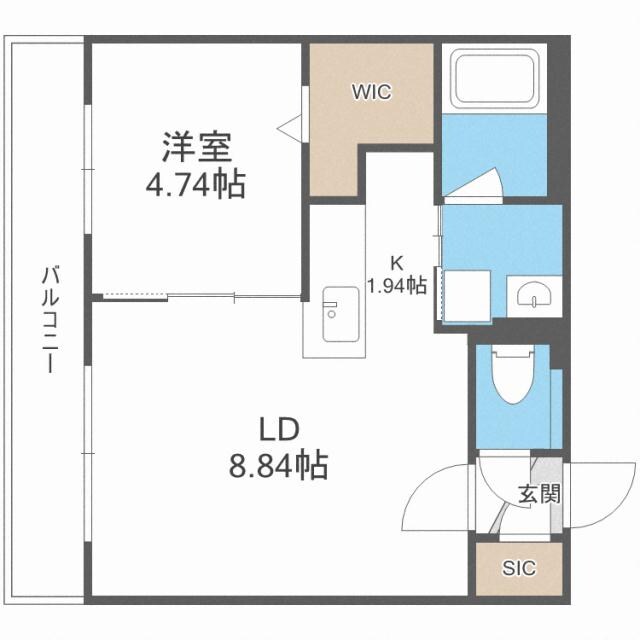 間取り図 S.field北23　エスフィールド北23