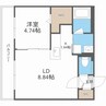 S.field北23　エスフィールド北23 1LDKの間取り