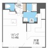 レブニーズ　ザ・レジデンス　N21 1LDKの間取り