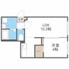 ディモーラN12 1LDKの間取り