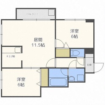 間取図 ノルテブリッサ24ロード