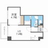 LEE SPACE N4 1DKの間取り