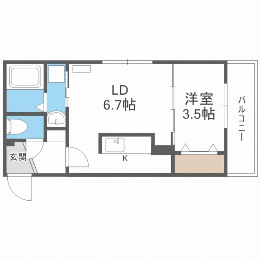 間取図 RAFIO　N26　ラフィオN26