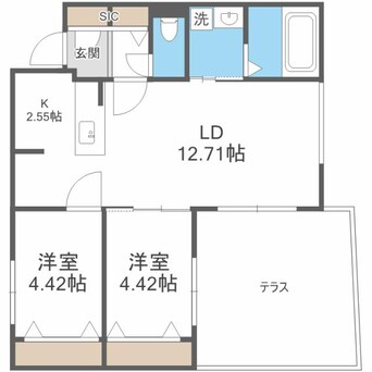 間取図 フォレスタ北9条