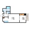 アップグラント桑園 1LDKの間取り