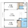 EEL八軒　イール八軒 2LDKの間取り