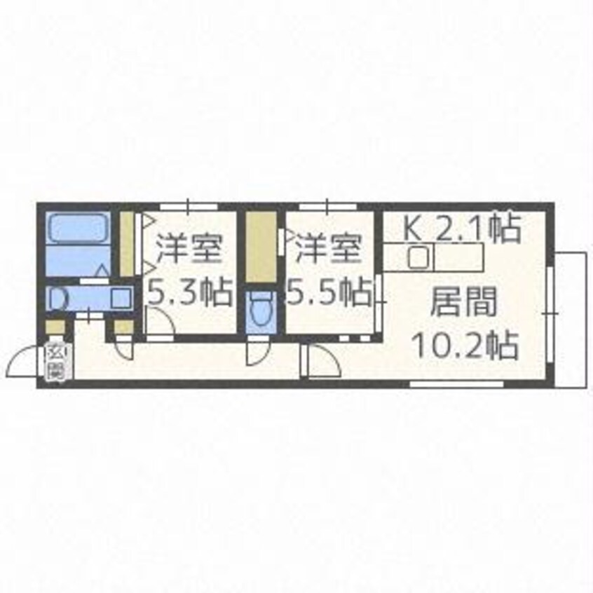間取図 グランディールN19